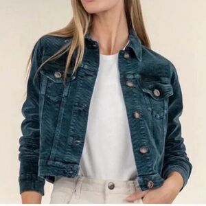 Nordstrom Dark Teal Corduroy Jacket-NWT